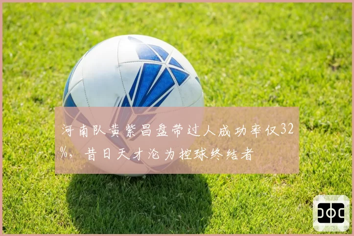 河南队黄紫昌盘带过人成功率仅32%，昔日天才沦为控球终结者